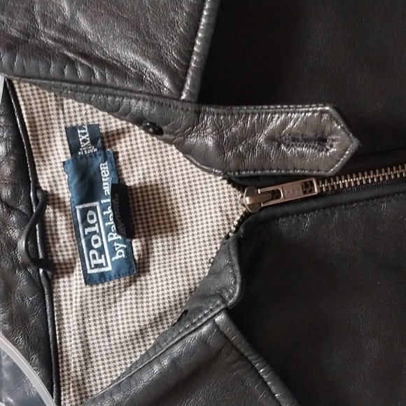 Polo By Ralph Laren Leather Jacket - Picture 4 of 10